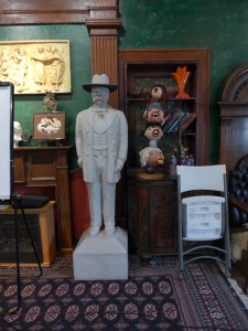 A sample of the mix of art and artifacts inside Elks Lodge.